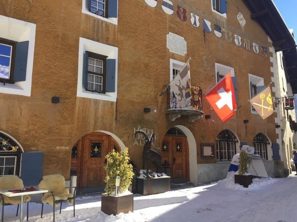 Historic Hotel Crusch Alva Zuoz Kültér fotó