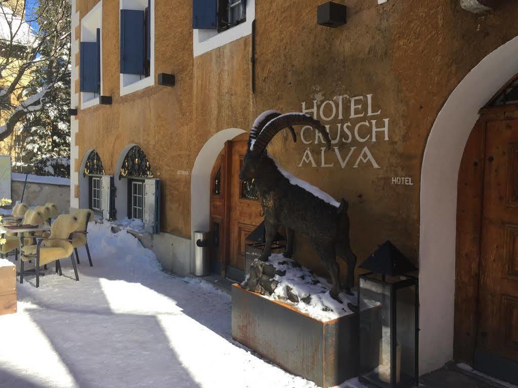 Historic Hotel Crusch Alva Zuoz Kültér fotó